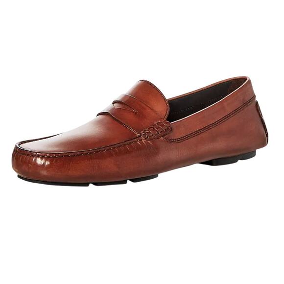 To Boot New York Mens Adam Derrick Palo Alto Driver Loafers US 9 Tan Leather NIB